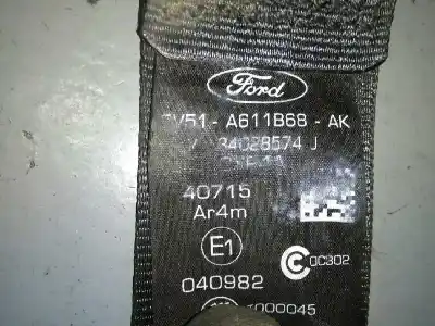 Second-hand car spare part rear right seat belt for ford fiesta (ccn) sync edition oem iam references 8v51a611b68ak  