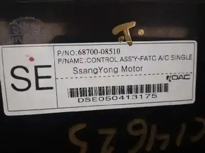 Автозапчасти б/у климат-контроль за ssangyong rexton 2.7 turbodiesel cat ссылки oem iam 6870008510  