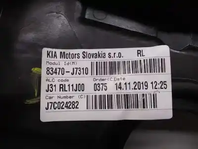 Second-hand car spare part rear left window regulator for kia xceed tech oem iam references 83470j7310  