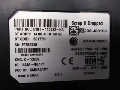 Second-hand car spare part electronic module for ford focus lim. (cb8) trend oem iam references e1bt14d212ha  