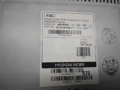 Second-hand car spare part audio system / radio cd for kia rio basic oem iam references 961701w700ca  