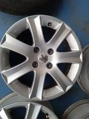 Peça sobressalente para automóvel em segunda mão jogo de jantes por peugeot 207 premium referências oem iam 6jx16 h4 et27  