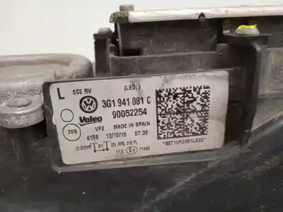 Second-hand car spare part left headlight for volkswagen passat variant (3g5) advance bmt oem iam references 3g1941081c  3g1941113a