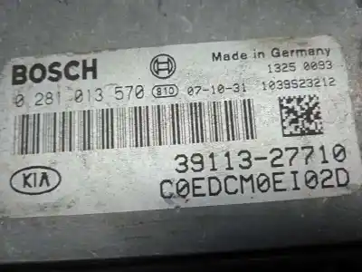 Автозапчасти б/у блок управления двигателем за kia cee´d emotion ссылки oem iam 3911327710  0281013570