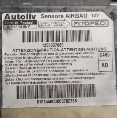 Gebrauchtes Autoersatzteil steuergerät airbag zum peugeot bipper básico oem-iam-referenzen 1353557080