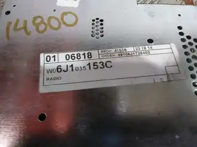 Автозапчастина б/у аудіо система / радіо cd для seat ibiza (6j5) reference посилання на oem iam 6j1035153c  