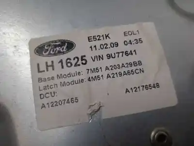 Peça sobressalente para automóvel em segunda mão elevador de vidros dianteira esquerda por ford focus lim. (cb4) business referências oem iam 4m51a045h17a 7m51a203a29bb 