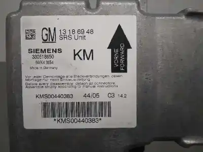 Gebrauchtes Autoersatzteil steuergerät airbag zum opel vectra c berlina 1.9 cdti oem-iam-referenzen 13186948  330518650