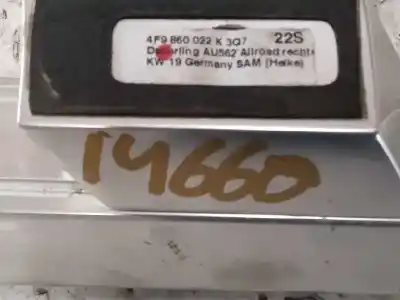 Автозапчастина б/у бруски для даху для audi a6 allroad c6 (4fh) 3.0 tdi quattro посилання на oem iam 4f9860022 4f9860021 