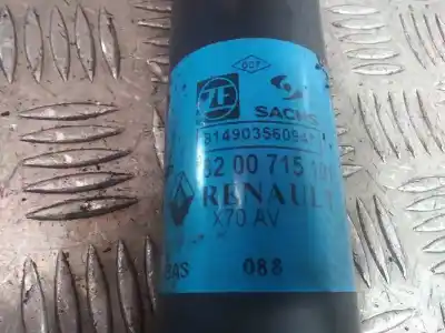 Second-hand car spare part front left shock absorber for nissan interstar mod. 04 (x70) 2.5 dci diesel cat oem iam references 8200715101  