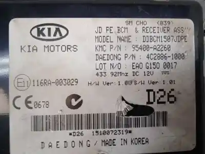 Автозапчасти б/у электронный модуль за kia cee´d business ссылки oem iam 95400a2260   Автозапчасти б/у электронный модуль за kia cee´d business ссылки oem iam 95400a2260