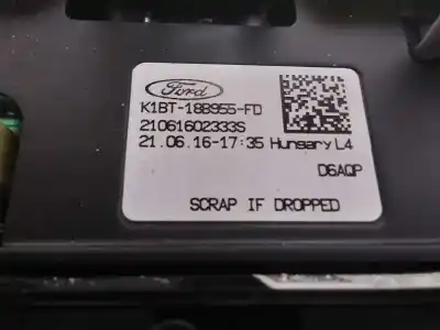 Second-hand car spare part gps navigation system for ford puma st-line oem iam references k1bt18b955fd modulo rádio multifunción ref. h1bt18k810lnr modulo de navegación ref. lu5t14g371gnc