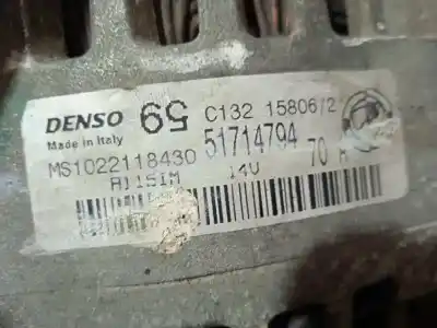 Recambio de automóvil de segunda mano de alternador para fiat panda (169) 1.1 8v referencias oem iam 51714794 70a 5 canales 51859037