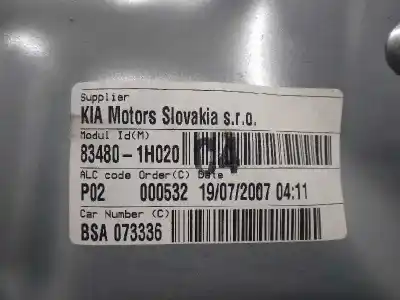 Автозапчасти б/у задний правый стеклорегулятор за kia cee´d emotion ссылки oem iam 834801h020  