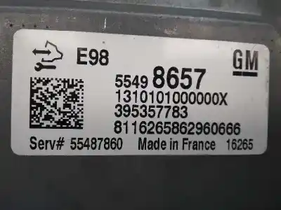 Tweedehands auto-onderdeel ecu motorcontroller voor opel corsa d selective oem iam-referenties 55498657 55487860 395357783