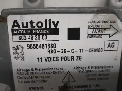 Pezzo di ricambio per auto di seconda mano centralina airbag per peugeot 607 (s2) básico riferimenti oem iam 9656481880  