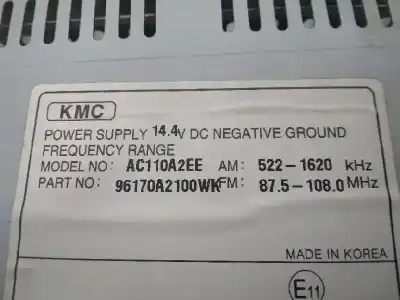 Автозапчастина б/у аудіо система / радіо cd для kia pro_cee´d ( ) drive посилання на oem iam 96170a2100wk  ac110a2ee