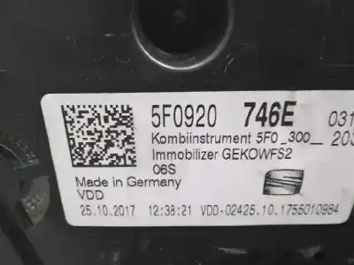 Peça sobressalente para automóvel em segunda mão quadrante por seat leon (5f1) cupra 300 referências oem iam 5f0920746e  