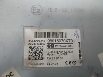 Автозапчастина б/у аудіо система / радіо cd для citroen c3 picasso collection посилання на oem iam 98016070xt  