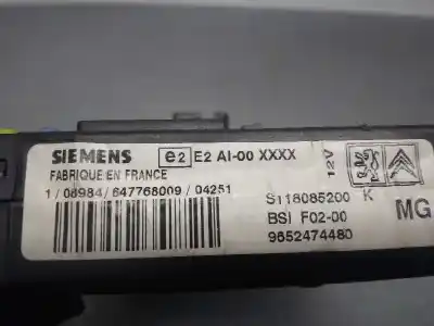 Second-hand car spare part bsi control unit for citroen c2 audace oem iam references 9652474480  s118085200