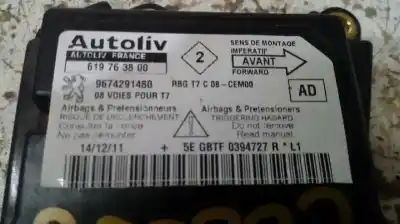 Second-hand car spare part airbag control unit for peugeot 308 active oem iam references 9674291480  