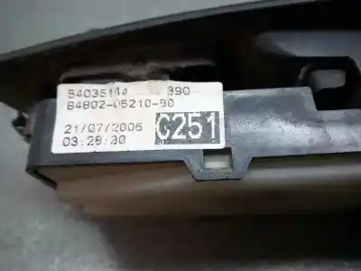 Second-hand car spare part left front power window switch for toyota avensis (_t25_) 2.0 d-4d (adt250_) oem iam references 8482005100 4 teclas 8480205210