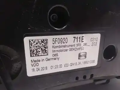 Автозапчастина б/у панель інструментів для seat leon st (5f8) x-perience 4drive посилання на oem iam 5f0920711e  