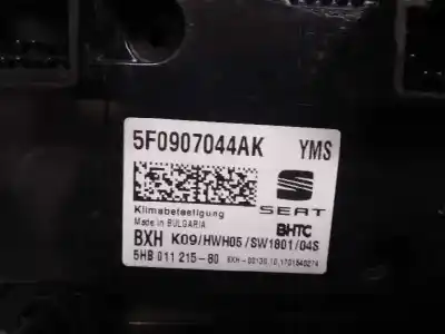Peça sobressalente para automóvel em segunda mão comando de sofagem (chauffage / ar condicionado) por seat leon (5f1) cupra 300 referências oem iam 5f0907044ak  