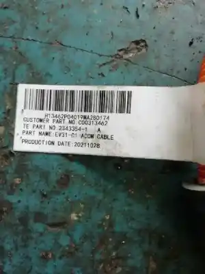Second-hand car spare part wire for maxus edeliver 3 (modelo) oem iam references c00313462 23433541 