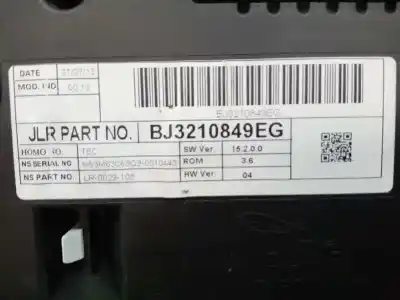Peça sobressalente para automóvel em segunda mão quadrante por land rover evoque hse dynamic referências oem iam bj3210849eg  