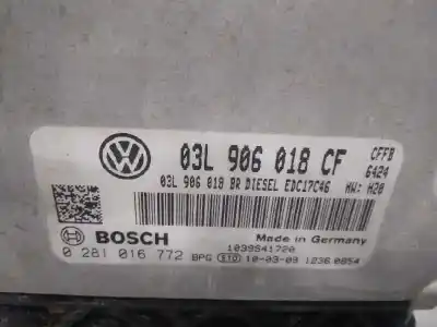 Автозапчастина б/у ебу контролер двигуна для skoda superb combi (3t5) 2.0 tdi dpf посилання на oem iam 03l906018cf  0281016772