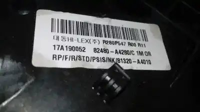 Second-hand car spare part passenger side right window regulator for kia carens ( ) 1.7 crdi cat oem iam references 82480a4280  82460a4000