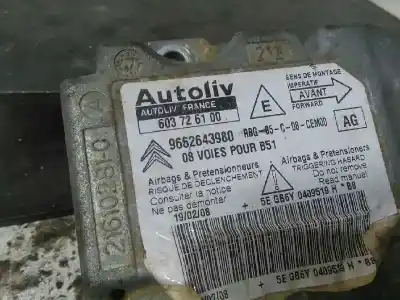 Piesă de schimb auto la mâna a doua unitate de control airbag pentru citroen c4 berlina collection referințe oem iam 9662643980  9662643980