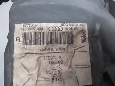 Second-hand car spare part right headlight for audi a4 berlina (b5) 1.8 oem iam references 8d0941004a  