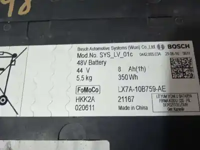 Автозапчастина б/у аккумулятор для ford focus lim. st-line посилання на oem iam lx7a10b759ae  