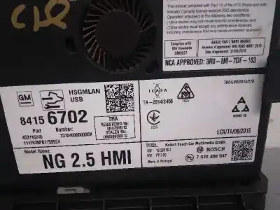 Автозапчасти б/у электронный модуль за opel mokka selective ссылки oem iam 84156702  3r88m7df183