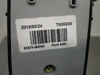 Second-hand car spare part left front power window switch for kia niro drive oem iam references 93570g5240  