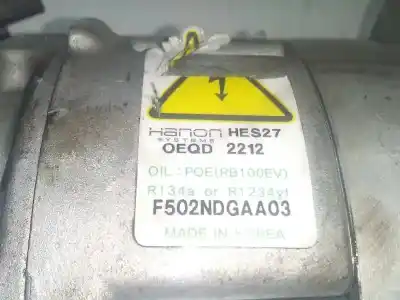 Second-hand car spare part air conditioning compressor for kia niro drive oem iam references f502ndgaa03 97701g5000 97701g2800