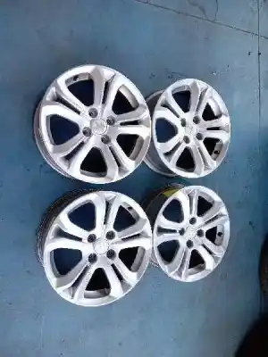 Pièce détachée automobile d'occasion jeu de jantes pour peugeot 208 allure références oem iam 6.0jx16 ch4 et23  