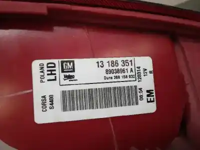 Автозапчасти б/у правый задний фонарь за opel corsa d selective ссылки oem iam 13186351 89038961a 