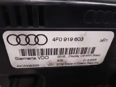 Second-hand car spare part multifunction display for audi a6 berlina (4f2) 2.7 tdi oem iam references 4f0919603  