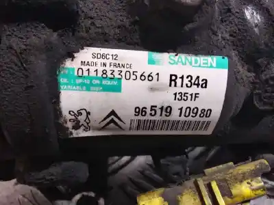 Recambio de automóvil de segunda mano de compresor aire acondicionado para peugeot 207 x-line referencias oem iam 9651910980 648709 9651911480