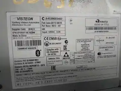 Автозапчастина б/у аудіо система / радіо cd для smart forfour basis (52kw) (453.042) посилання на oem iam a4539003402  