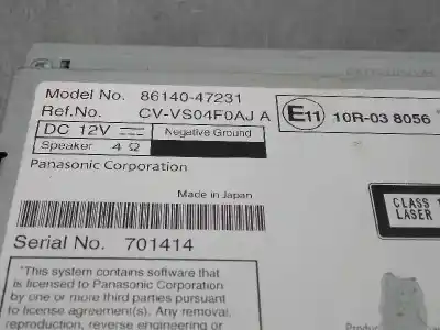 Автозапчастина б/у gps навігаційна система для toyota prius (nhw30) plug-in hybrid advance посилання на oem iam 8614047231  