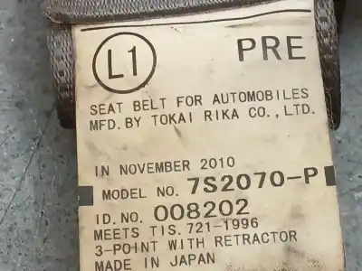 Автозапчастина б/у комплект подушки безпеки для toyota prius (nhw30) plug-in hybrid advance посилання на oem iam 5541047090  