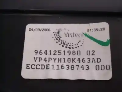 Peça sobressalente para automóvel em segunda mão motor de sofagem por citroen c6 básico referências oem iam 9641251980  
