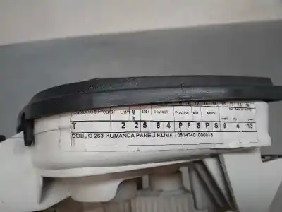 Автозапчасти б/у отопление / кондиционирование воздуха за fiat doblo cargo 1.3 16v jtd cat ссылки oem iam 05147401000013  