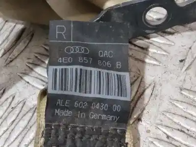 Автозапчасти б/у задний правый ремень безопасности за audi a8 (4e2) 3.7 quattro ссылки oem iam 4e0857806b  601783100