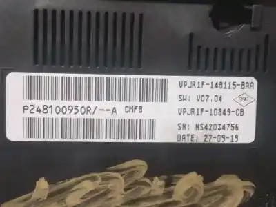 Peça sobressalente para automóvel em segunda mão quadrante por renault clio v r.s. line referências oem iam p248100950r  248100950r