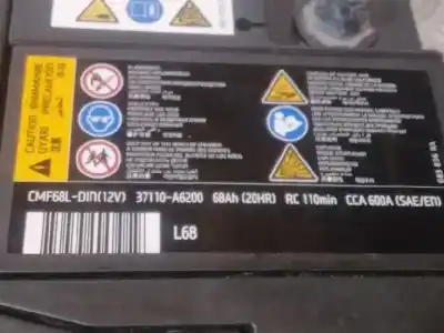Pièce détachée automobile d'occasion batterie pour hyundai tucson 1.6 hybrid 4x4 références oem iam 37110a6200  68 ah